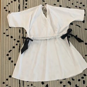 ASOS White Dress with Waist Ties